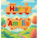 Wooden Toys, Handmade Jigsaw, Christening gift, Girls Birthday gift           