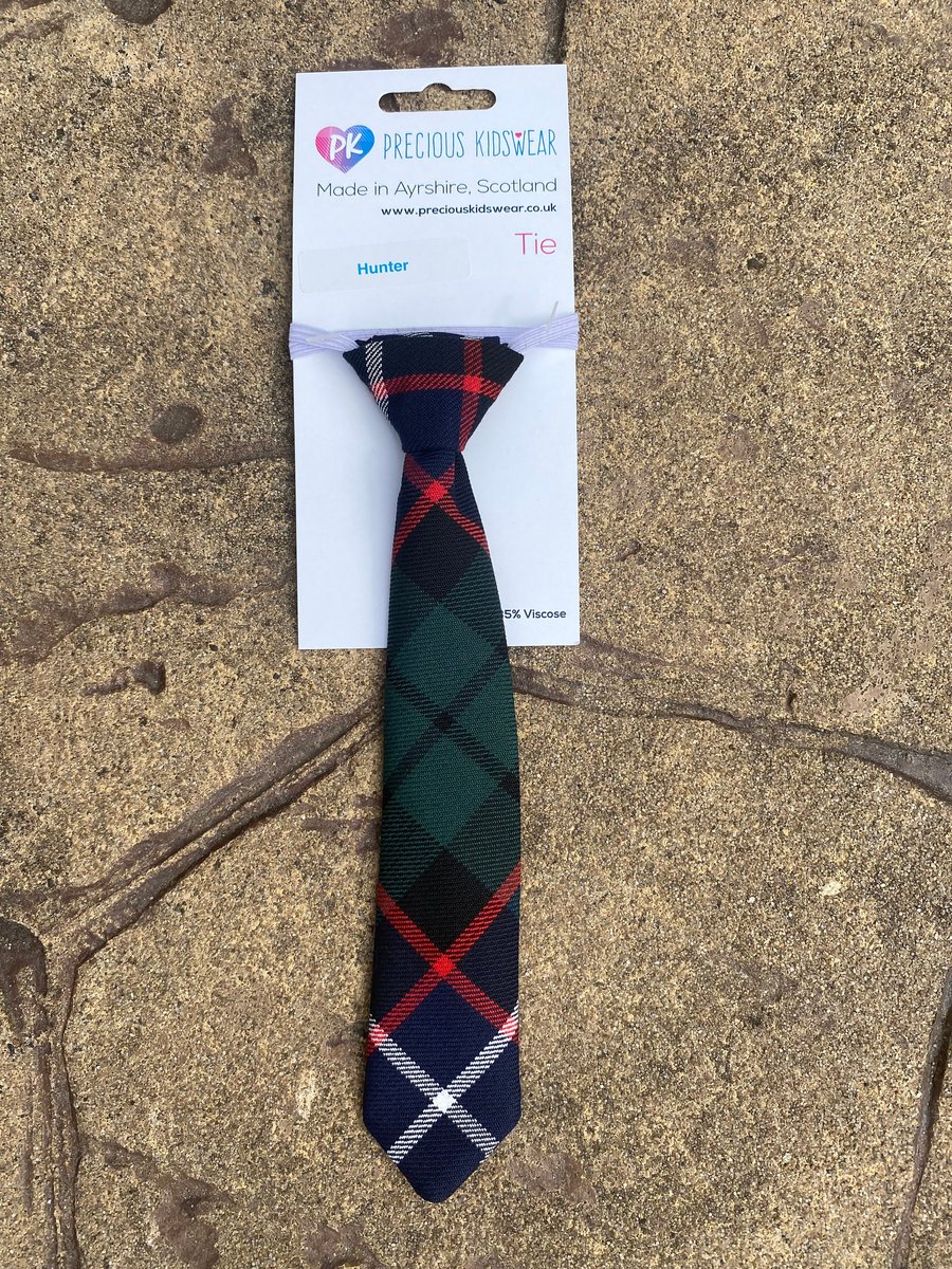 Hunter Tartan Tie, Toddler, Kids