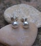 Silver studs - 5mm stud earrings - Image 3