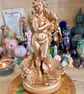 Aphrodite Goddess Statue Resin 3D Printed with Detailed Floral, waves and shell