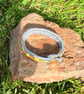 denim and crystal cuff
