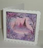 original hand painted greetings card ( ref  F 865) - Image 2