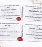 Premium Taskmaster Save the Date Cards with Wax Sealed Handmade Envelope - Image 3