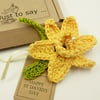 Daffodil Brooch - Alternative to a Greetings Card 