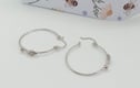 Hoop earrings sterling silver
