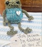 Just Because Frog Gift Handmade Frog Letter Box gift Thinking of you Present - Image 2