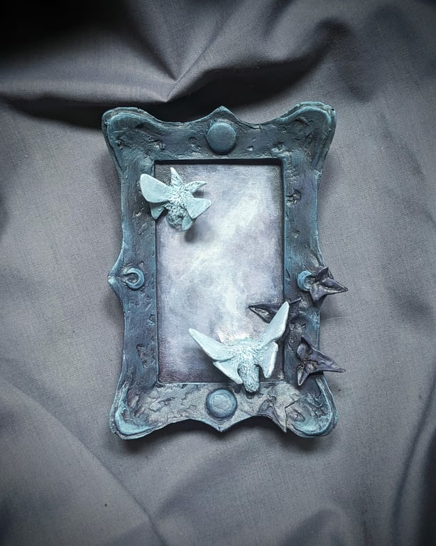 Unseen x - small, strange, beautiful moth and mirror sculpture
