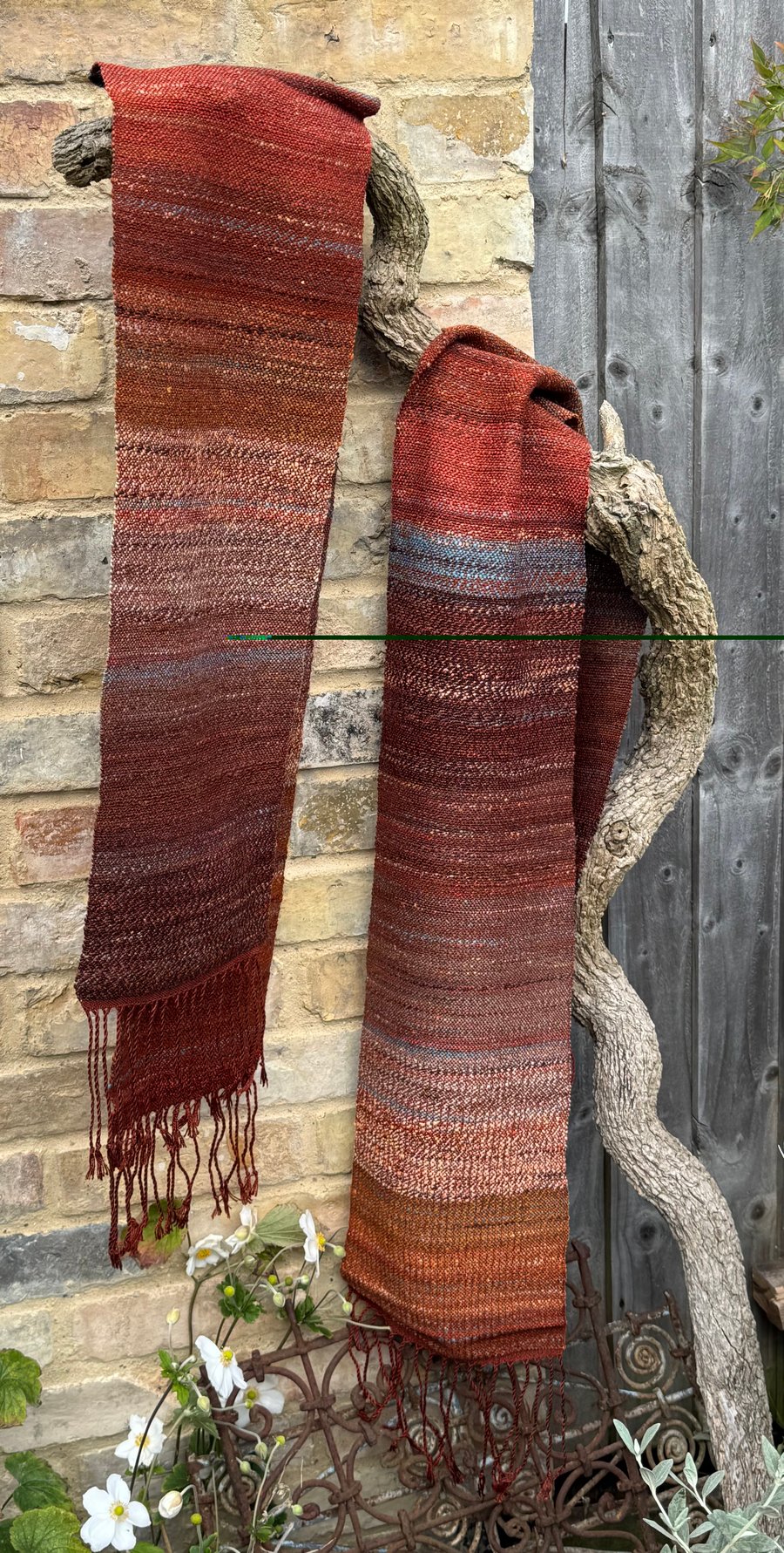 Terracotta Stripe Scarf