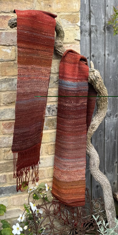 Terracotta Stripe Scarf