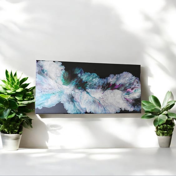 Underwater formation acrylic abstract 