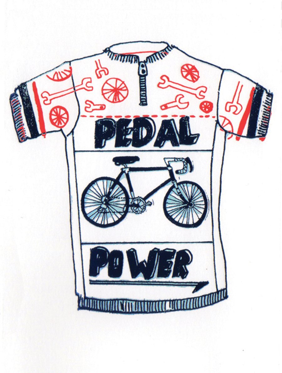 Cycling Jersey - Greetings Card