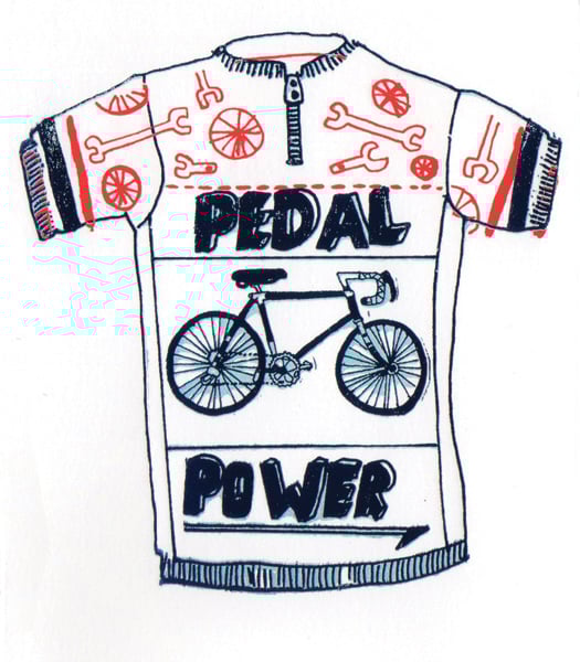 Cycling Jersey - Greetings Card