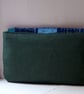 Textile art clutch bag with hand and machine embroidery - Image 2
