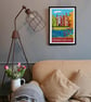 Hampton Court Palace travel poster print by Artist Susie West - Image 5
