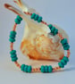 Turquoise & Copper Bracelet, December Birthday, Sagittarius, Anniversary Gift - Image 3