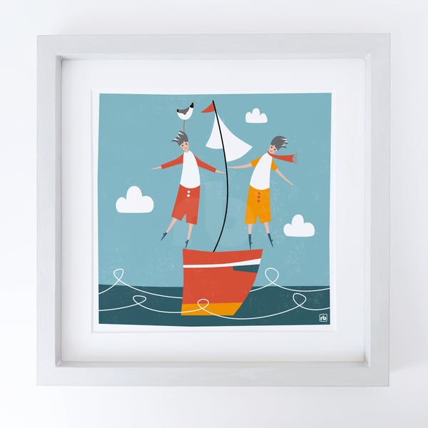 Fair Winds And Following Seas, two men sailing, perfectly imperfect