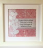 Inspirational Baby Quote Framed Art: Handmade Children's Gift