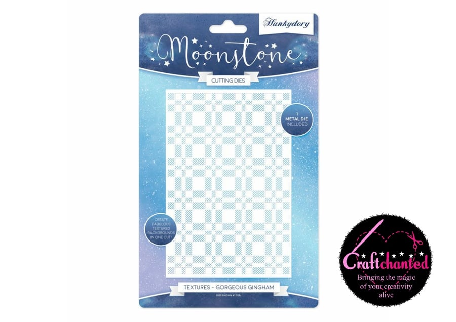 Hunkydory - Moonstone Cutting Dies - Textures - Gorgeous Gingham