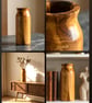 Beautifully unique tall spalted cherry vase  - Image 1