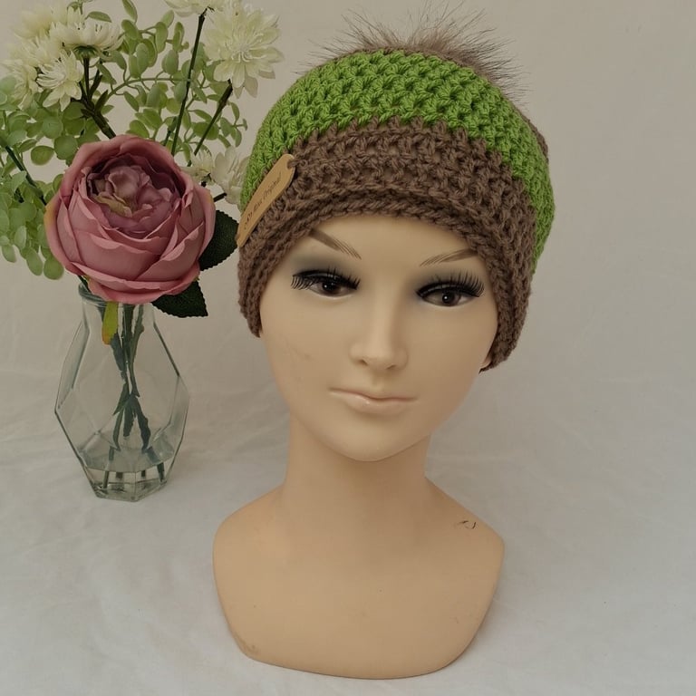 Handmade crochet beanie hat