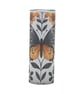 Yellow and Blue Butterfly Botanical Tumbler