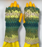 Crocheted Fingerless Dragon Scale Gloves - Image 5