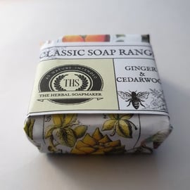 Ginger & Cedarwood guest, travel Soap, natural, sustainable, bar soap, handmade
