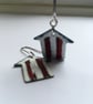 Hand Enamelled Broad Stripe Earrings  - Image 3