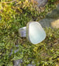 Sterling Silver 925 Seafoam Colour Seaham Seaglass Textured Band Ring  - Image 1