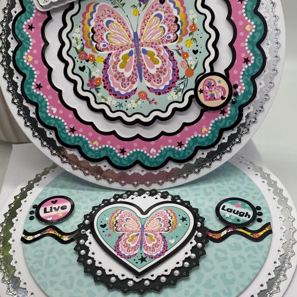 Personalised luxury boxed birthday easel card