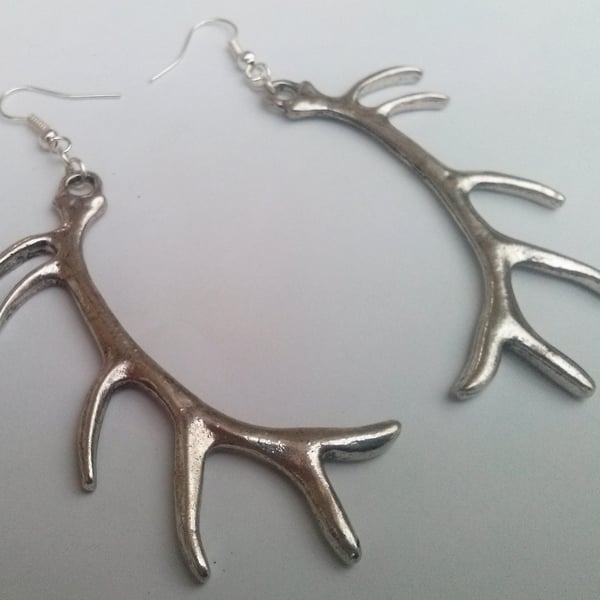 Antler Earrings Oversized Statement Earrings