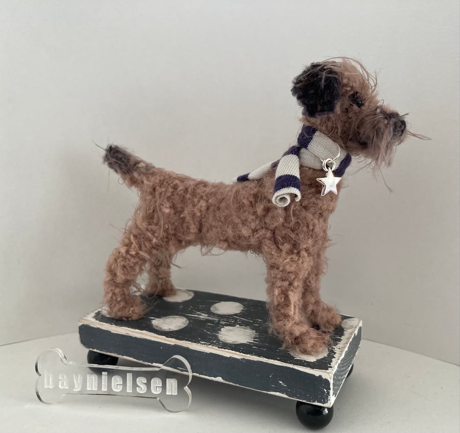 Miniature Handmade Border Terrier