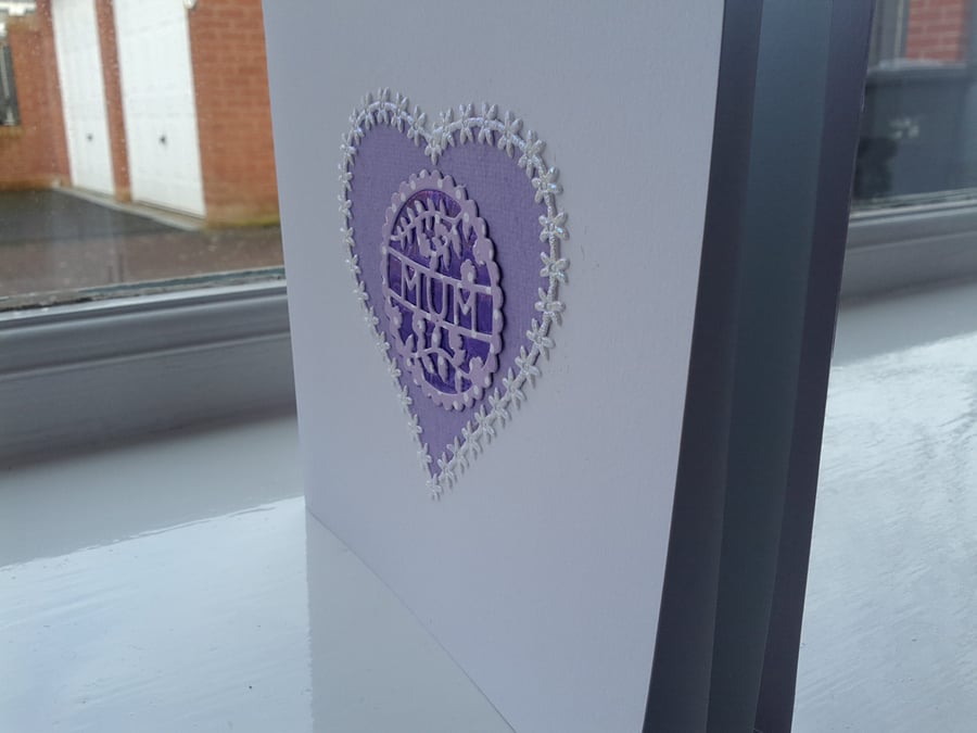 Heart card for mum