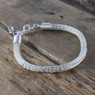 Viking Knit Woven Bracelet in Fine and Sterling Silver