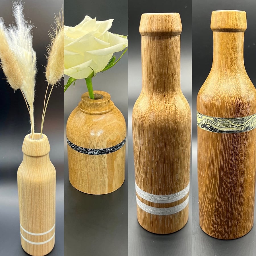 Handmade bud vases
