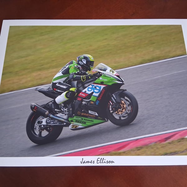 James Ellison Motorbike Racing 16 x 12