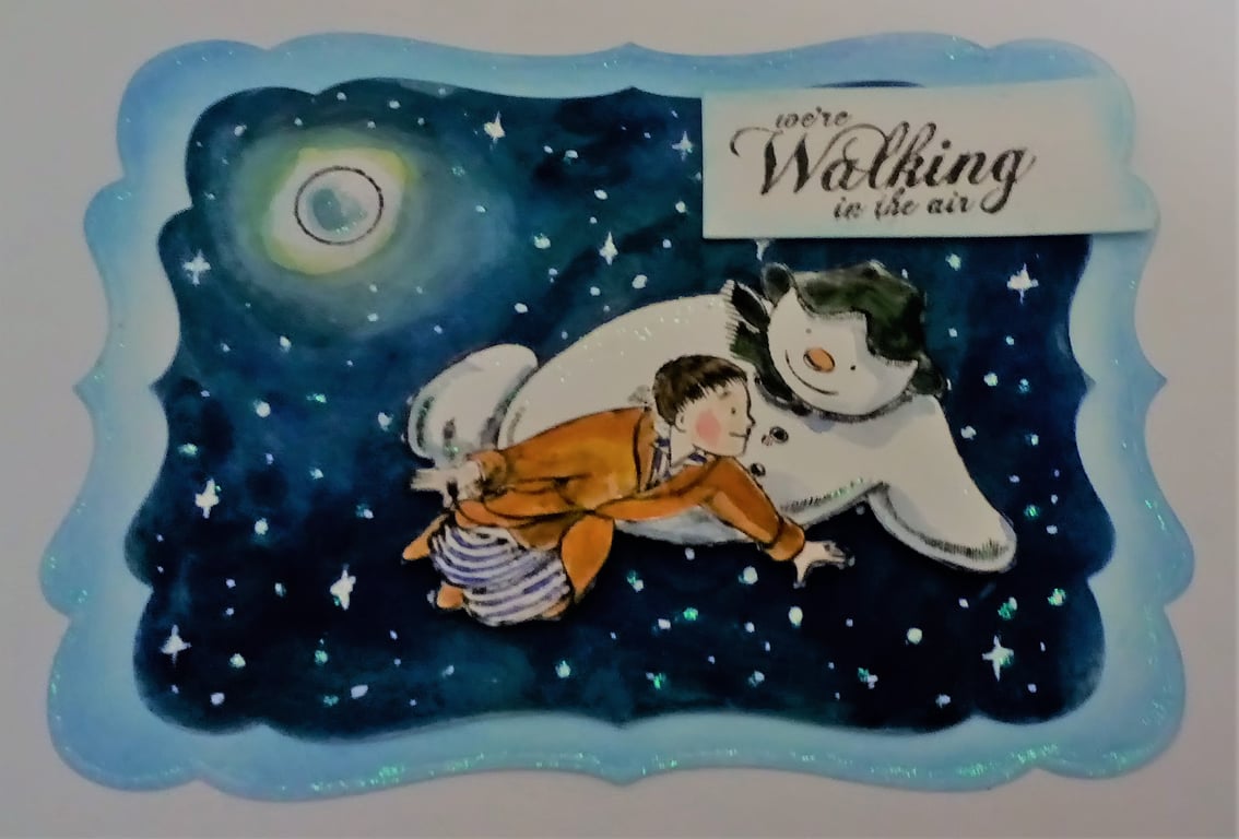 The Snowman - Walking In The Air Card Topper