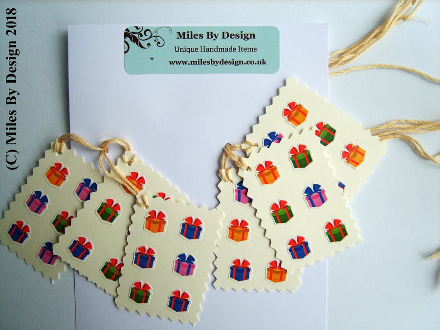 Present Detail Gift Tags (Pack Of Six)
