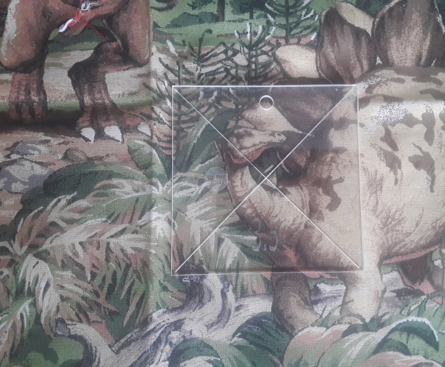 3 and a half " Acrylic Patchwork template square, 3mm thick acrylic 