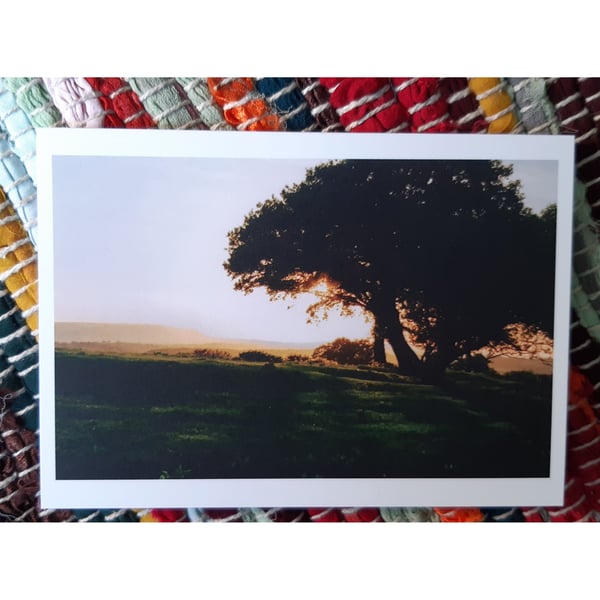 Dusk in the Welsh Marches, A6 Greetings Card Landscape Photography