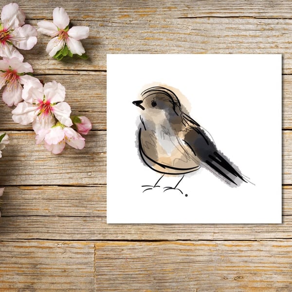 Bird Greeting Card, Sparrow Card, Greetings Card, Blank Inside, Sparrow, Bird