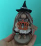 Tiny Autumn Witch Doll Decoration, Halloween Witch Core Ornament, Autumn Decor - Image 3