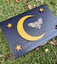 Handmade Celestial  Death Head Moth Wooden Gothic Jewellery Box - Image 2
