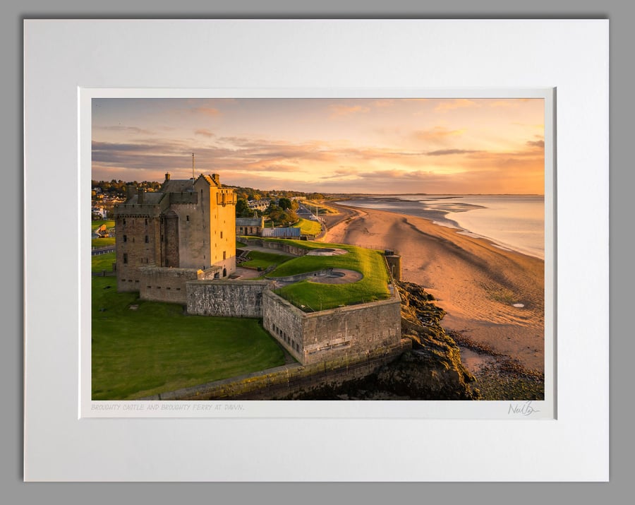 Broughty Castle, Broughty Ferry, Dundee, Scotland - A3 (50x40cm) Unframed Print