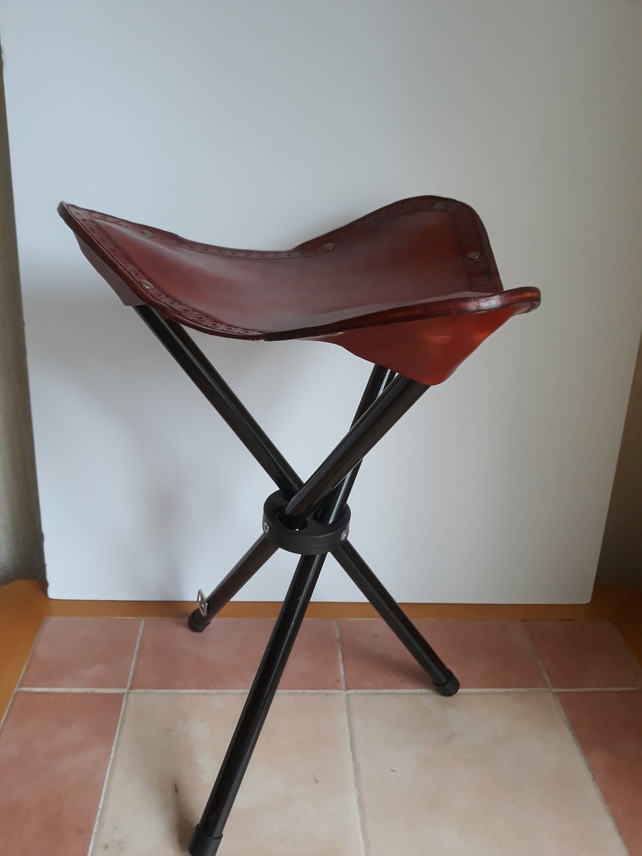 Light Brown Leather camp Seat 'COVER'