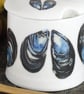 Lidded Jam Pot - honey pot, coastal, mussels, conserves, mustard, marmalade - Image 4