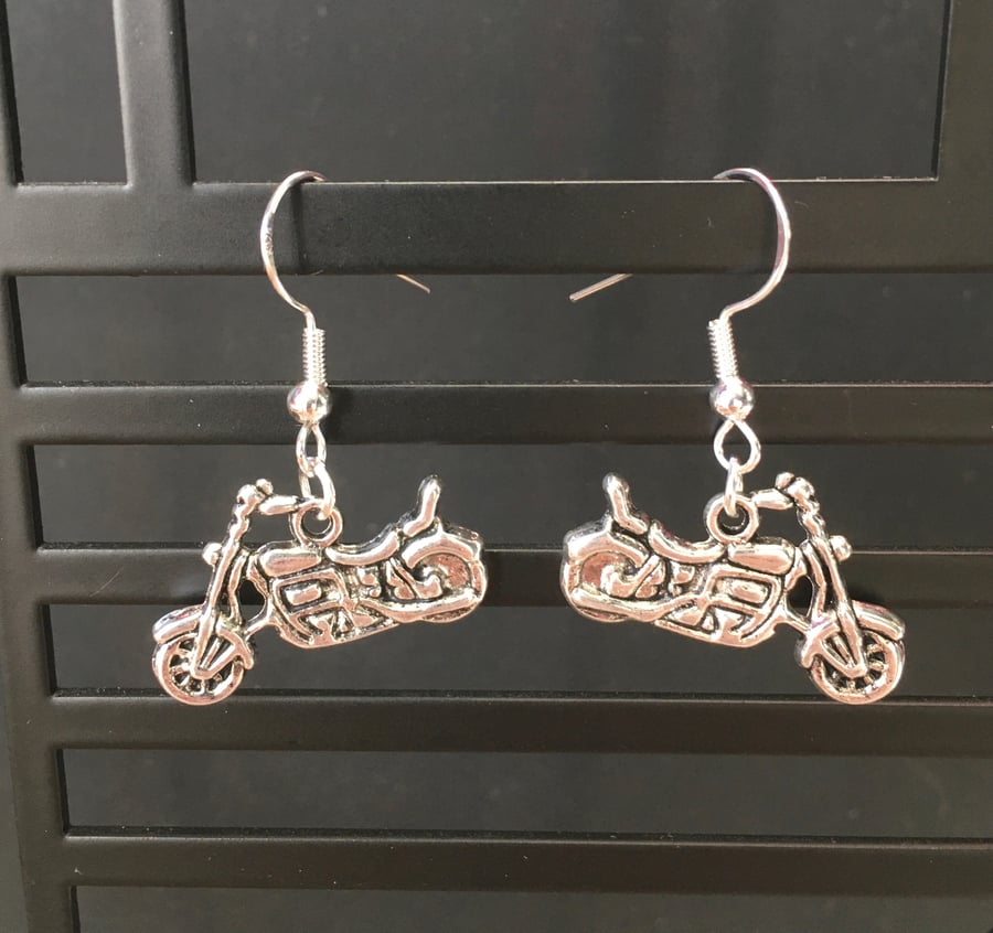 Motorbike Earrings