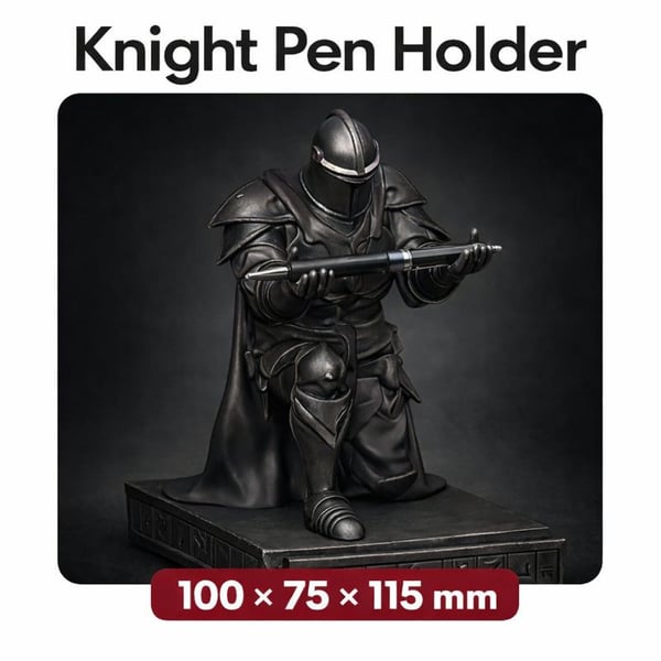 Knight Pen Holder Desk Organiser 100 - 75 - 115 mm