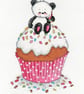 Party Paws Bamboo's cup cake cross stitch chart - Image 1