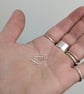 Sterling silver mini rectangle studs - Image 4